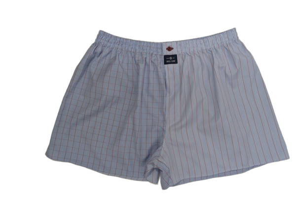BOXER PRÍNCIPE DE GALES AZUL Y GRANATE / 33